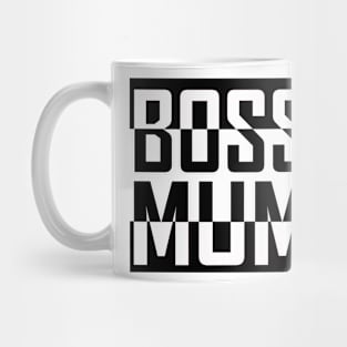 Boss Mum Black Mug